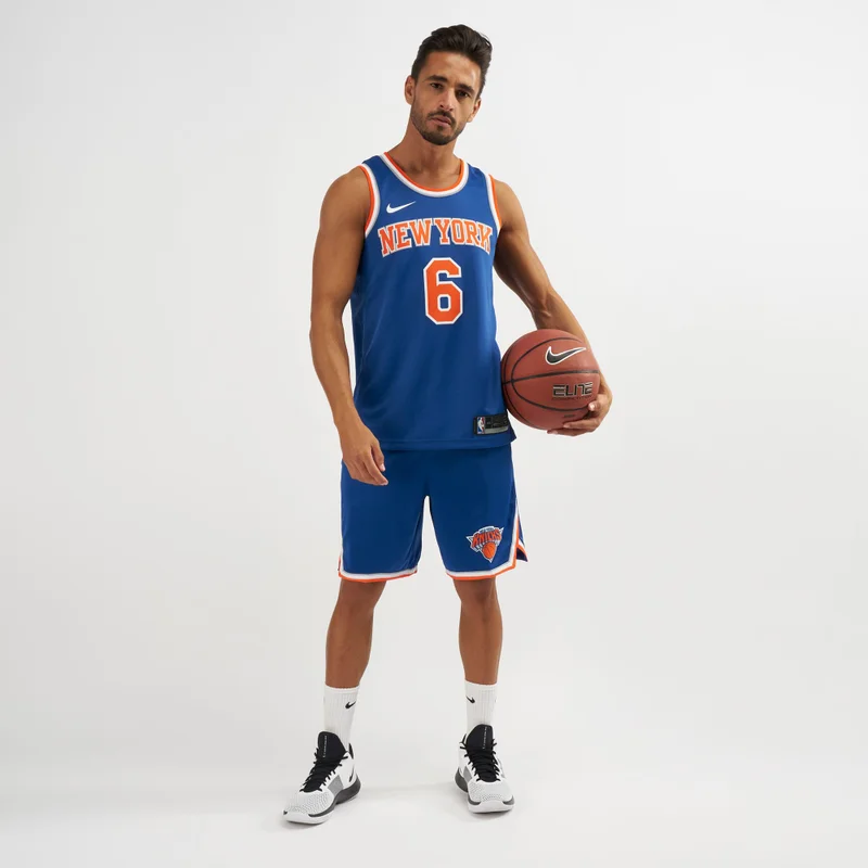 Nike Red Men's NBA New York Knicks Icon Edition Swingman Shorts - 2018 for Men | Best Price UAE